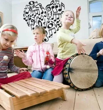 Musik Hjerte Wallsticker