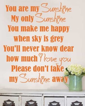 My Sunshine Wallsticker