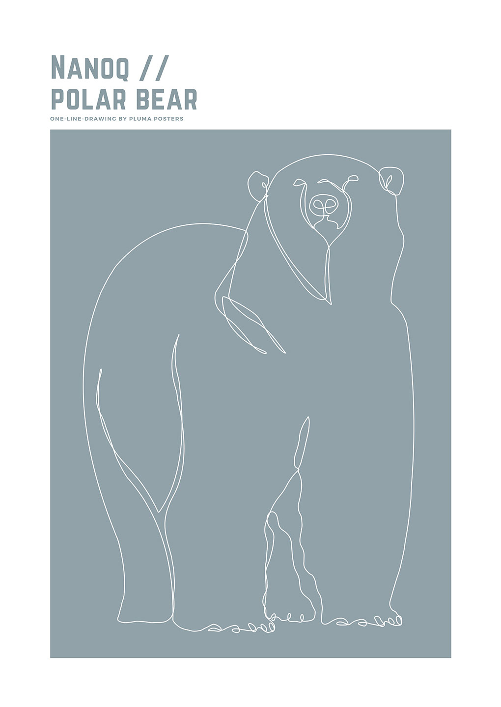 Nanoq Polar Bear No Af Pluma Posters
