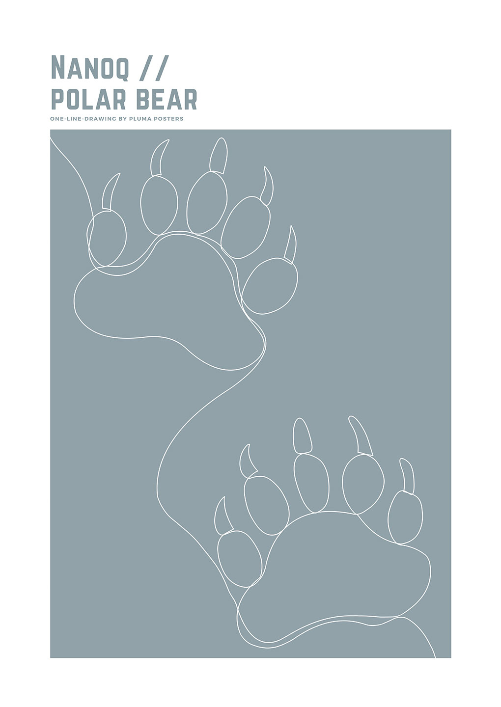 Nanoq Polar Bear No Af Pluma Posters