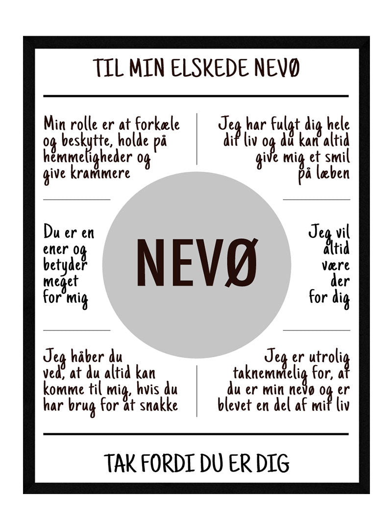 Nevø Plakat