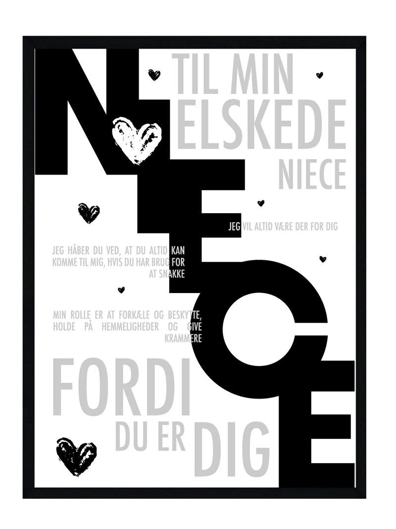 Niece Plakat Personlig Plakat