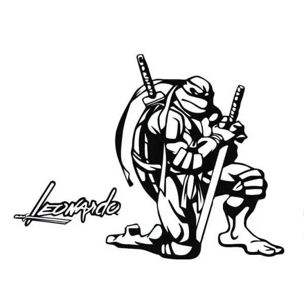 Ninja Turtles Wallsticker  Leonardo  88x66cm