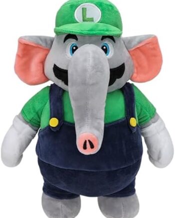 Nintendo Super Mario Wonder Elephant Luigi  Green  Plush Bamse 27cm