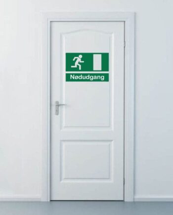 Nødudgang Wallsticker