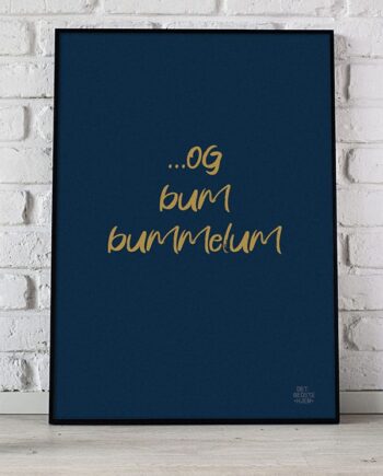 Og Bum Bummelum Toiletplakat 21   29    A4  Kr  199 -