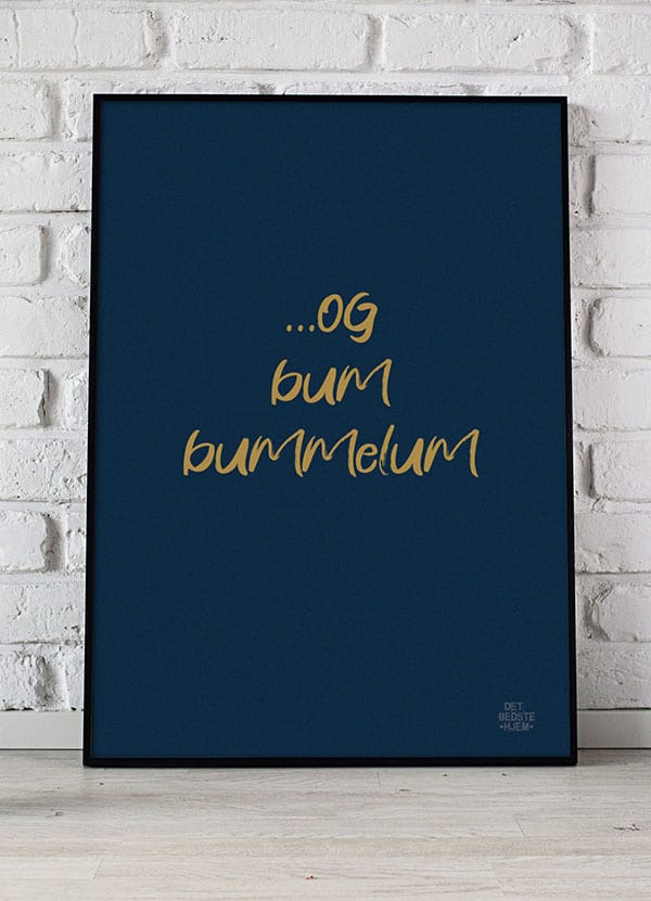 Og Bum Bummelum Toiletplakat 21   29    A4  Kr  199 -