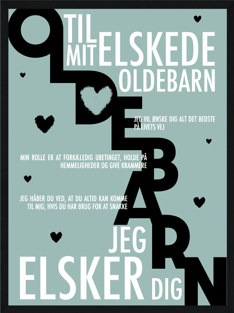 Oldebarn Plakat Personlig Plakat