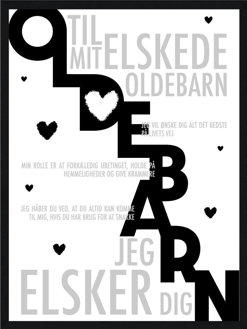 Oldebarn Plakat Personlig Plakat
