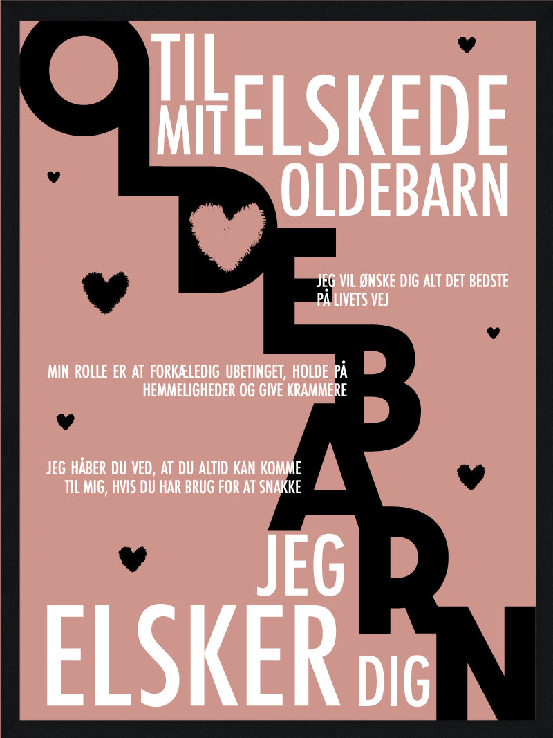 Oldebarn Plakat Personlig Plakat