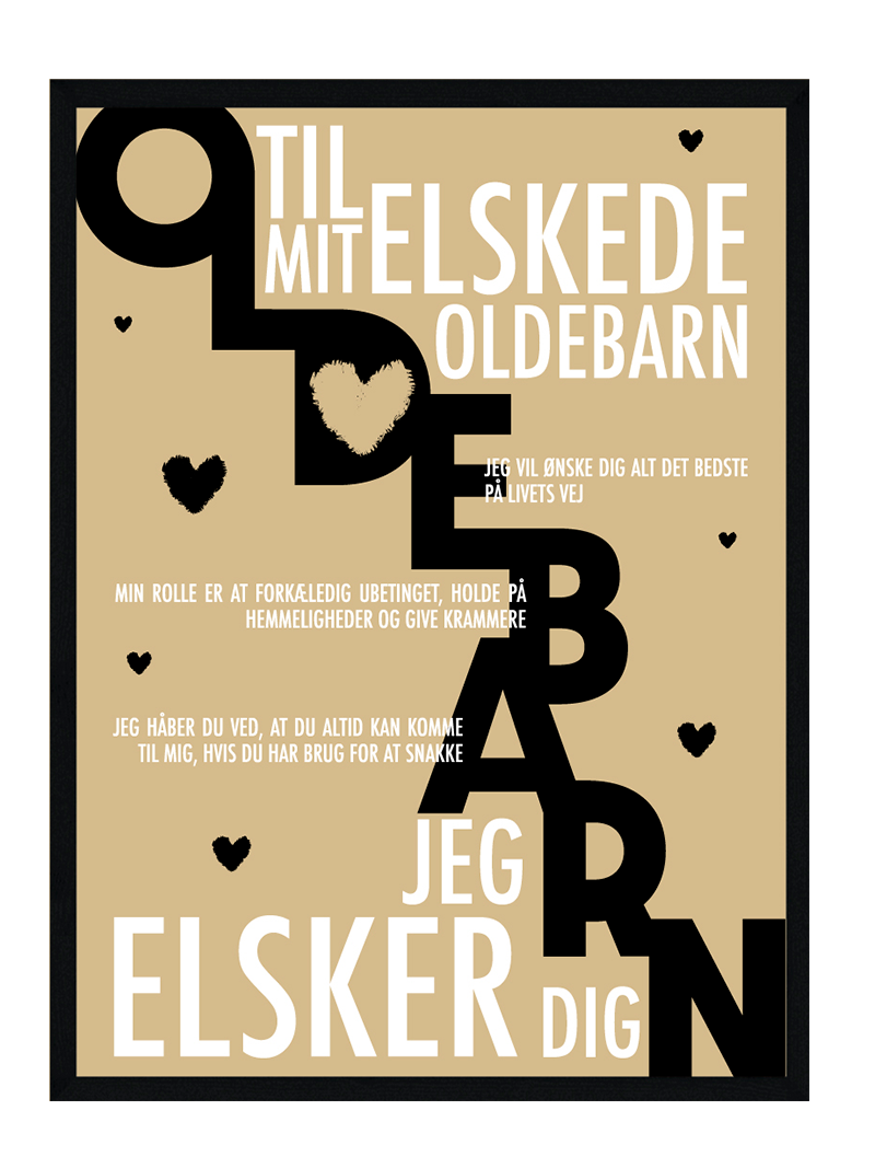 Oldebarn Plakat Personlig Plakat