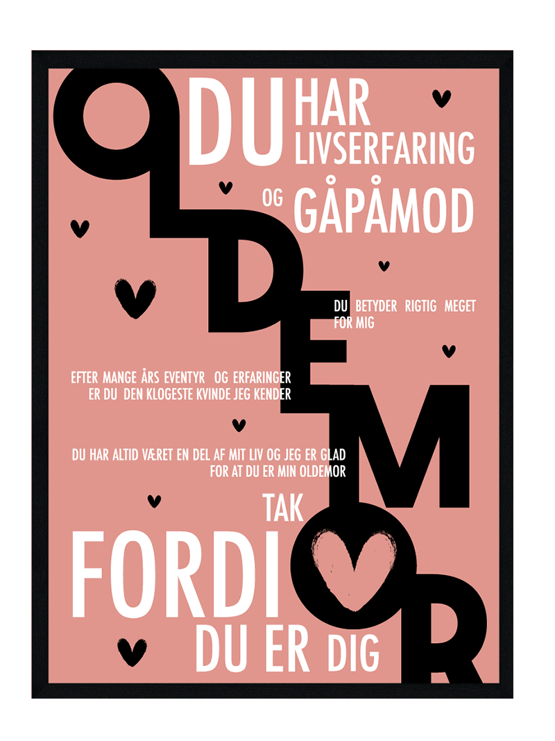 Oldemor Plakat Personlig Plakat
