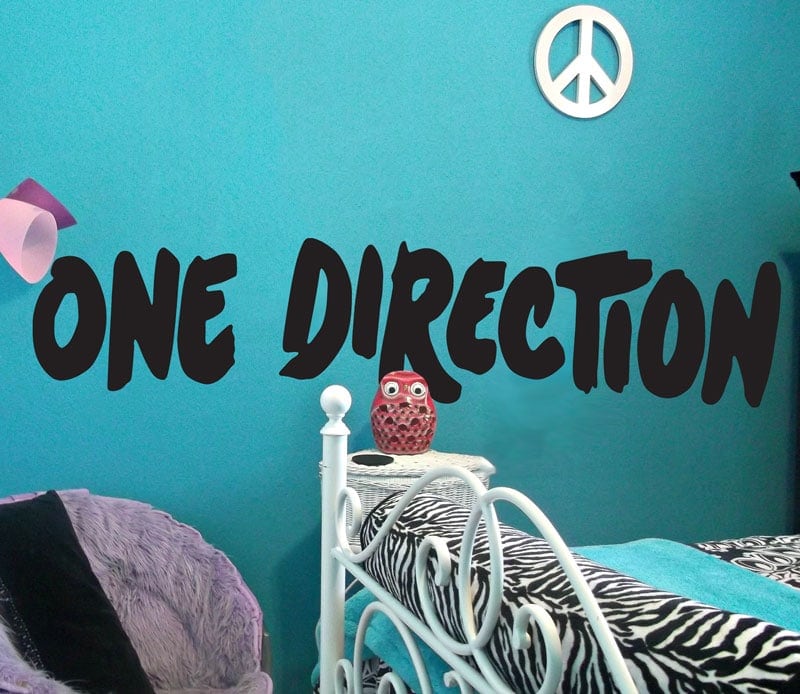 One Direction Logo Text Wallsticker