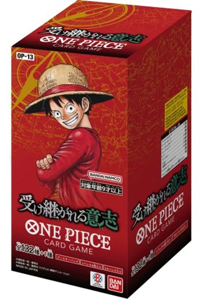 One Piece Card Game: Japanese Op13 Carrying On His Will Booster Display Box Med 24 Pakker