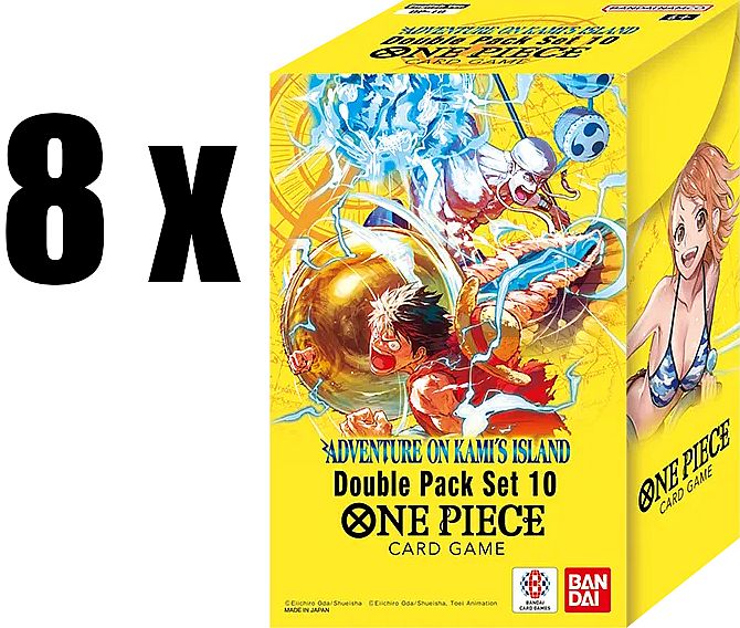 One Piece Card Game: Op15 Dp10 Double Pack Set Display Double Pack Sets 16 Boosters