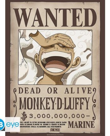 One Piece Wanted Luffy Wano Poster Plakat 52x38cm