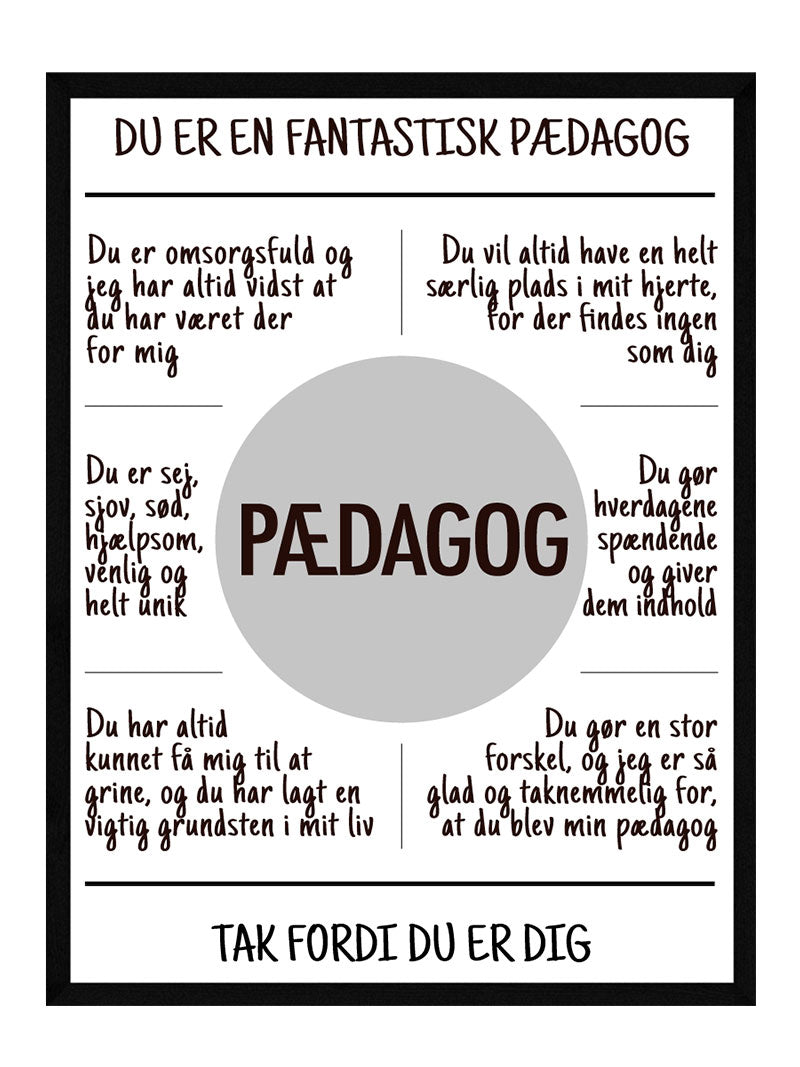Pædagog Plakat