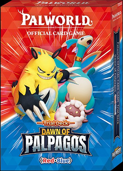 Palworld Official Card Game Tcg : Td01 Dawn Of Palpagos: Red-blue Deck