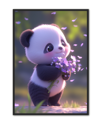 Panda Plakat 55 Børneplakat