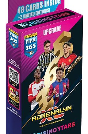 Panini Adrenalyn  : Fifa 365 2024 Upgrade Rising Stars Booster Set  Deck  Blister Med 48 Kort   Limited Edition