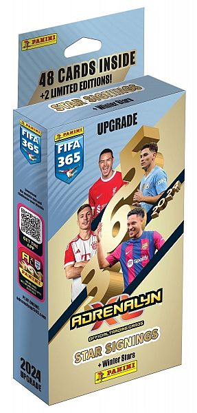 Panini Adrenalyn : Fifa 365 2024 Upgrade Star Signings: Winter Stars Edition Booster Set Deck Blister Med 48 Kort Limited Edition