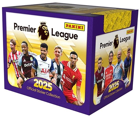 Panini Fodbold-stickers Klisterm 195 166 Rker: Premier League 2025 Booster Display 50 Pakker