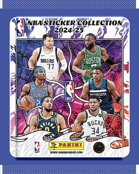Panini Nba Sticker Card Collection 2024-25 Booster Display Box Med 50 Pakker