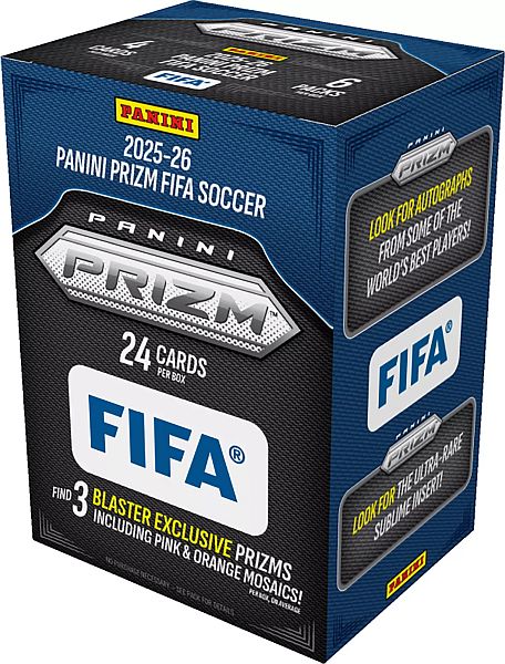 Panini Soccer Prizm Fifa 2025-26 Blaster Box Booster Display Box Med Pakker