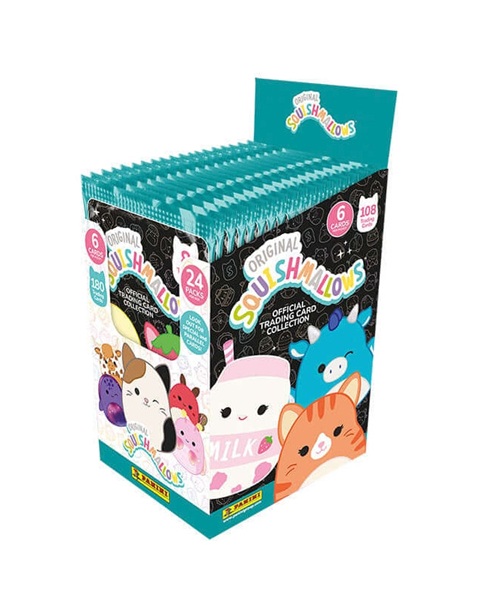Panini Squishmallows Official Trading Card Collection Booster Display Box Med 24 Packs