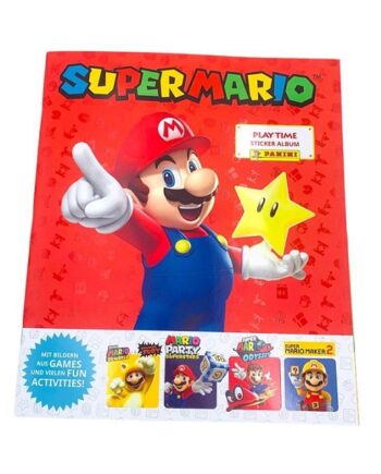 Panini Super Mario Sticker Collection Play Time Tysk German Sticker Album