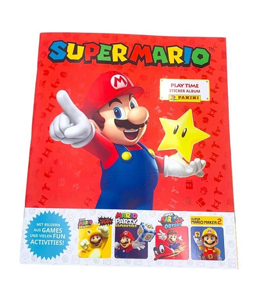 Panini Super Mario Sticker Collection Play Time Tysk German Sticker Album