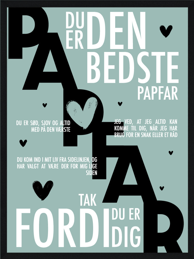 Papfar Plakat Personlig Plakat