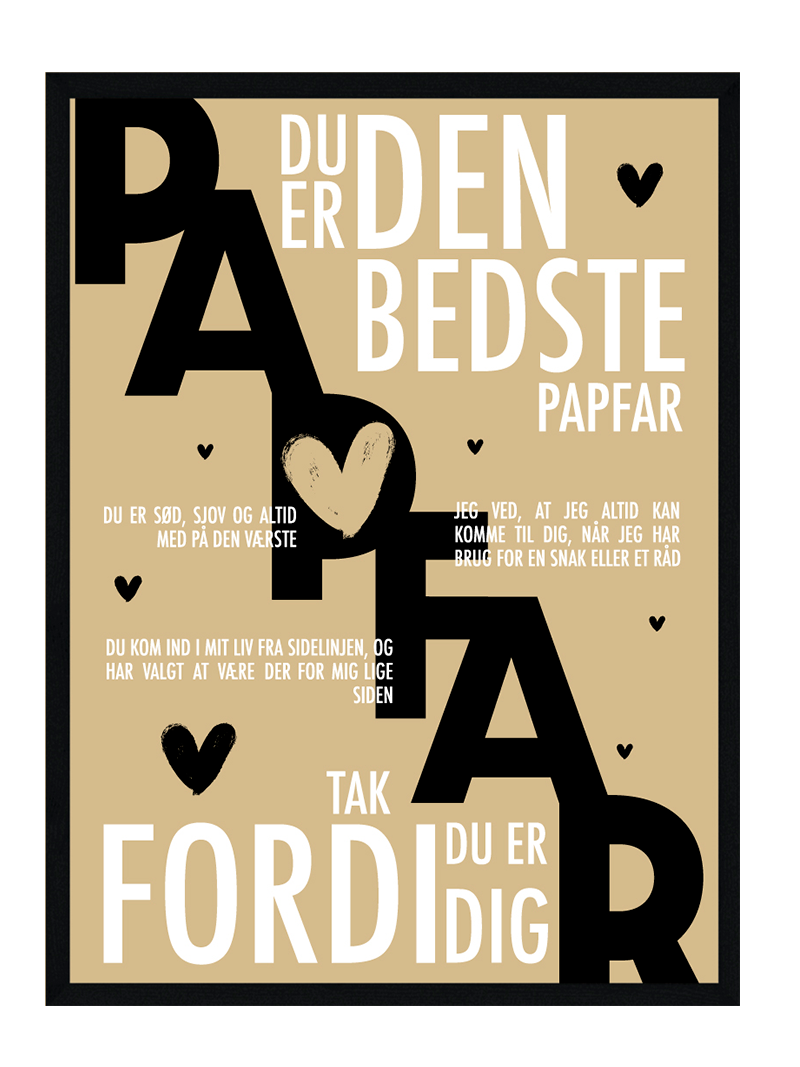 Papfar Plakat Personlig Plakat