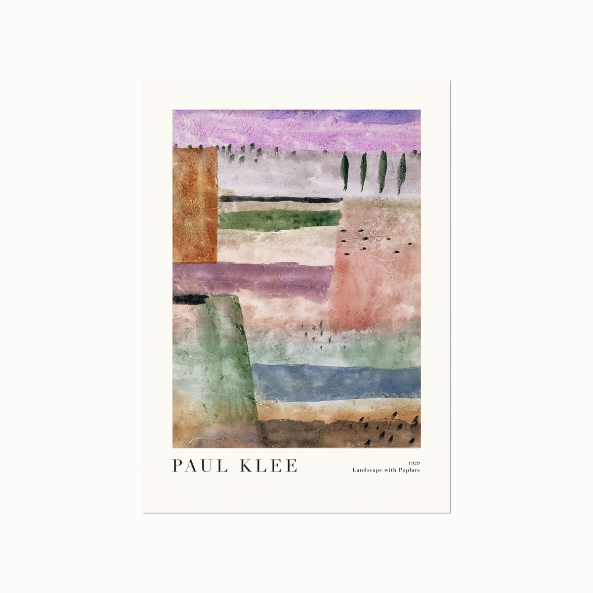 Paul Klee  Landscape With Poplars