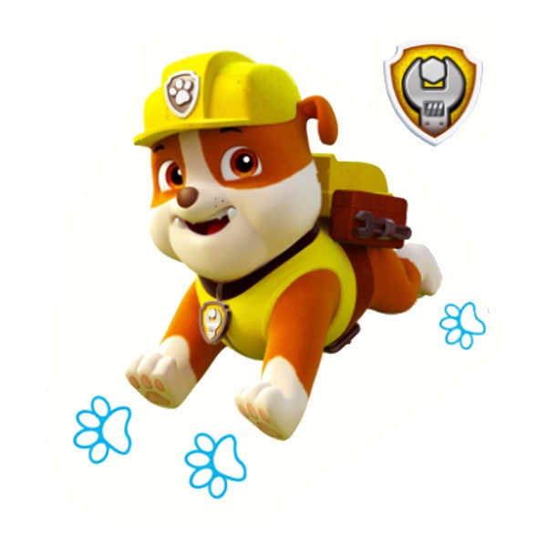 Paw Patrol Wallsticker  Rubble  90x60cm