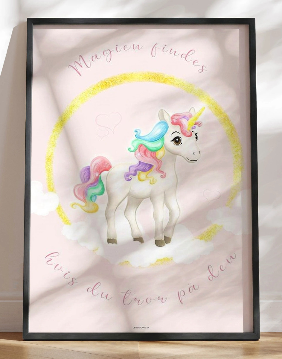 Plakat Med Enhjørning