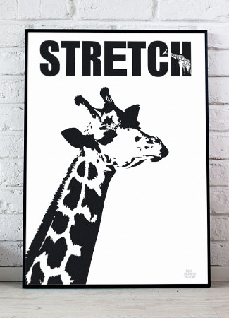 Plakat Med Giraf 21   29    A4  Kr  199 -