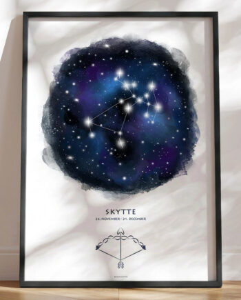 Plakat Med Stjernebillede Skytten