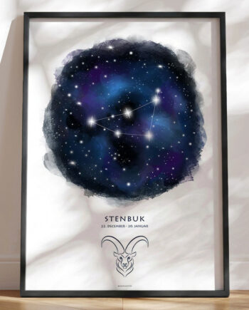 Plakat Med Stjernebillede Stenbukken