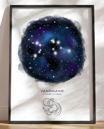 Plakat Med Stjernebillede Vandmanden