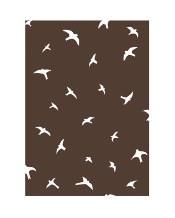 Plakat  Quot Fugle Quot  Brun  A4