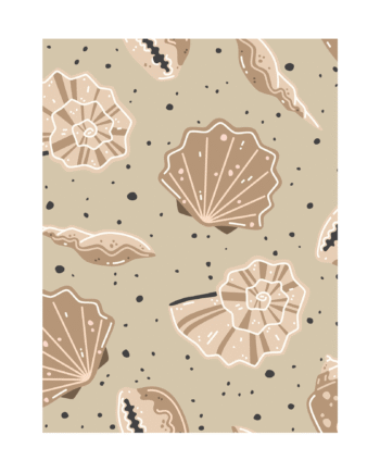 Plakat  Quot Muslingeskaller Quot  Beige  30   40 Cm