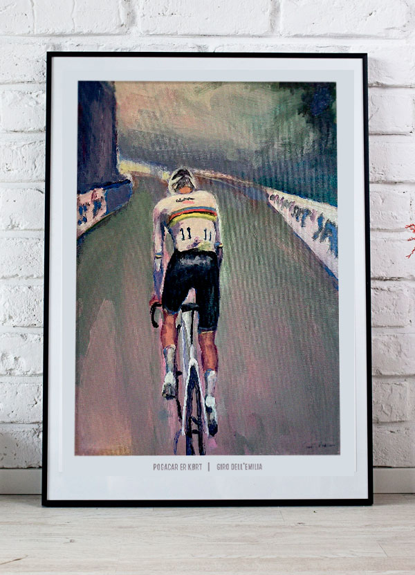 Pogacar Er Kørt Giro Dell Emilia-plakat 29     21 Cm  A4  Kr  199 -