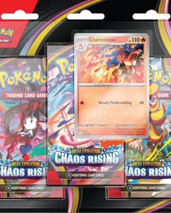 Pokemon Blister Pack  -pack:   Mega Evolution: Chaos Rising Booster Pakker   Charmeleon Black Star Promo