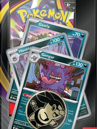 Pokemon Blister Pack  -pack Premium Checklane Blister:   Mega Evolution: Pitch Black Booster Pakke   Gengar Line Promos     195 184 Nt