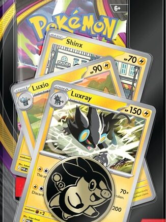 Pokemon Blister Pack  -pack Premium Checklane Blister:   Mega Evolution: Pitch Black Booster Pakke   Luxray Line Promos     195 184 Nt