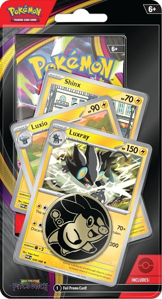 Pokemon Blister Pack -pack Premium Checklane Blister: Mega Evolution: Pitch Black Booster Pakke Luxray Line Promos 195 184 Nt