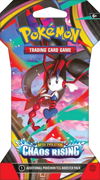 Pokemon Booster Pakke Me04 Mega Evolution: Chaos Rising Sleeved Booster Pack Quot Cardboard Pap Blister Quot