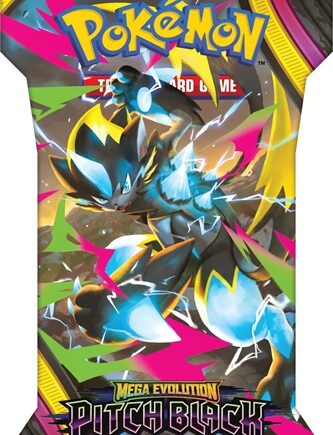 Pokemon Booster Pakke Me05 Mega Evolution: Pitch Black Sleeved Booster Pack  Quot Cardboard   Pap Blister Quot