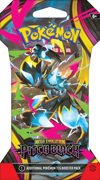 Pokemon Booster Pakke Me05 Mega Evolution: Pitch Black Sleeved Booster Pack Quot Cardboard Pap Blister Quot